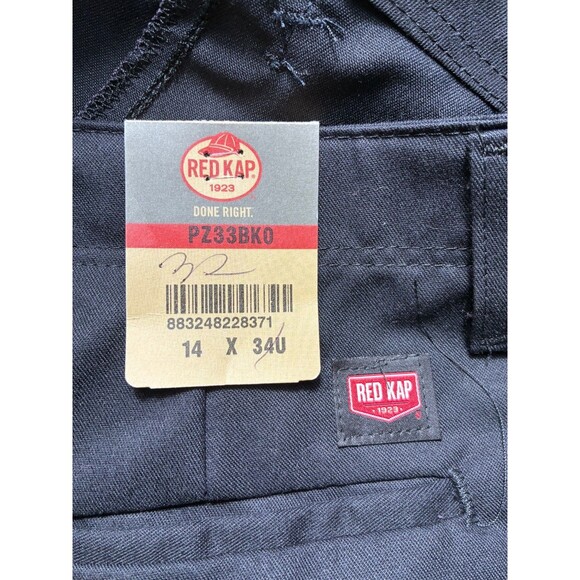 Red Kap Womens Black Work Pants Slacks Size 14 Poly Cotton - Picture 7 of 7